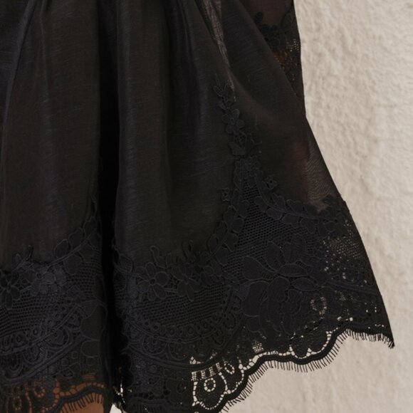 Zimmermann Hypnotic Lace Trim Mini Dress - Picture 4 of 16